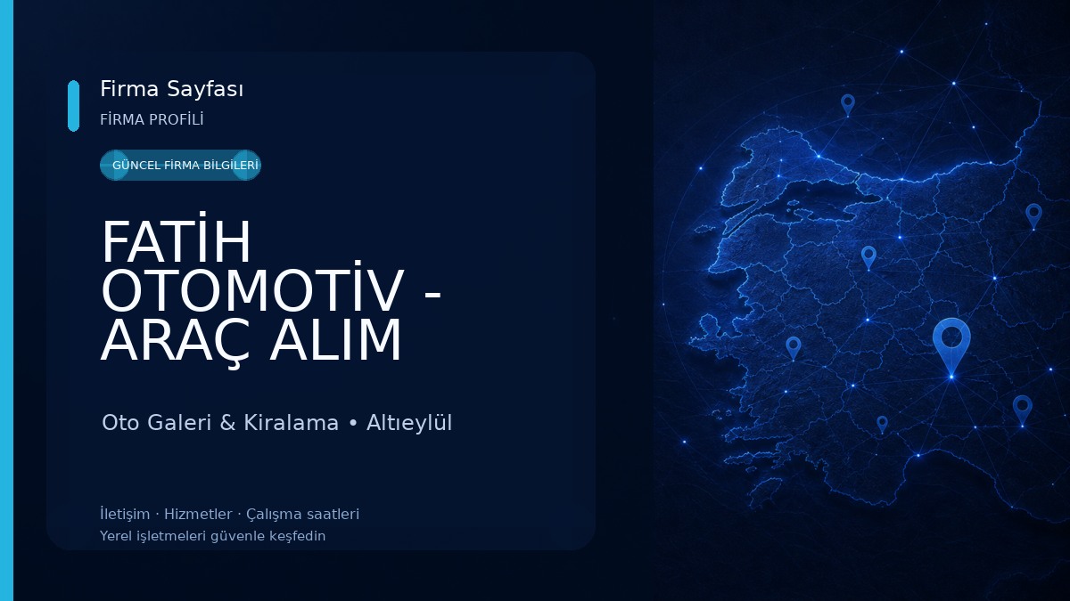 FATİH OTOMOTİV - ARAÇ ALIM SATIM