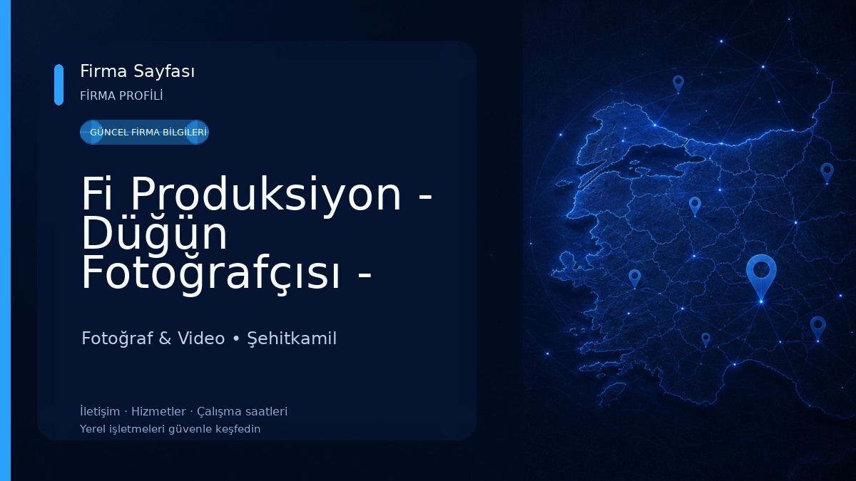 Fi Produksiyon - Düğün Fotoğrafçısı - Çekim Platosu Fotoğraf & Video