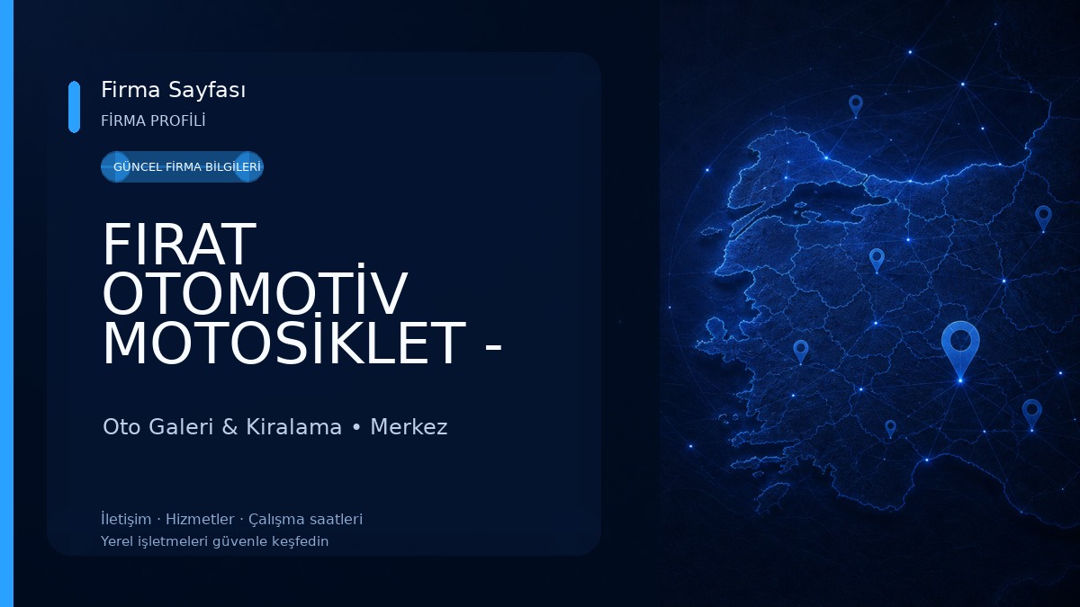 FIRAT OTOMOTİV MOTOSİKLET - MOTOMOTİV ( KANUNİ - BAJAJ BAYİ )