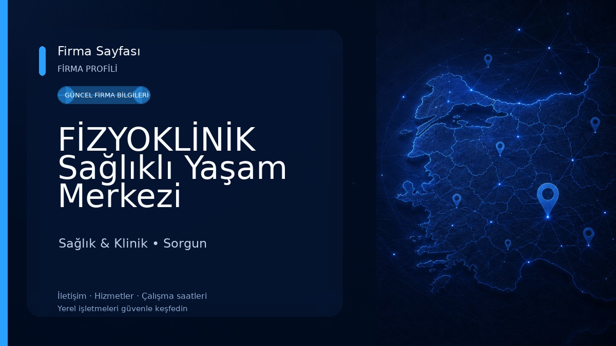 FİZYOKLİNİK Sağlıklı Yaşam Merkezi yozgat/sorgun Sağlık & Klinik