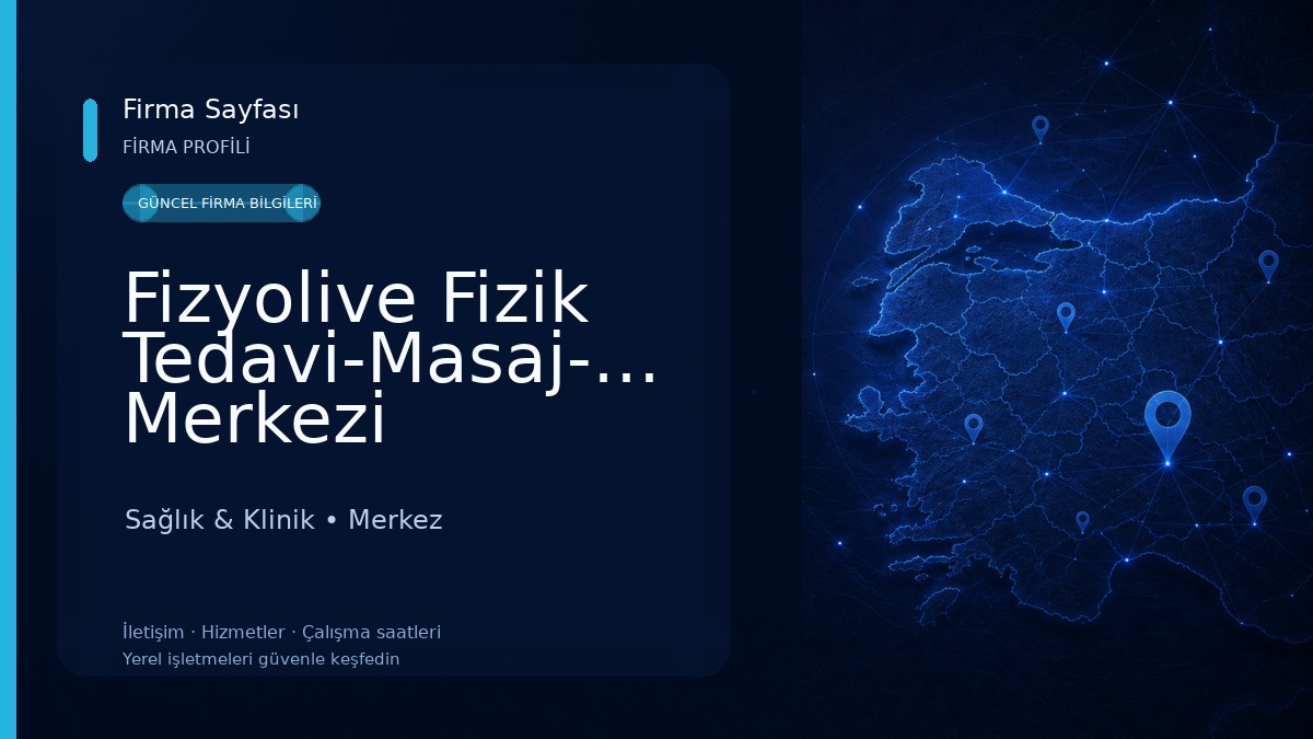 Fizyolive Fizik Tedavi-Masaj-Pilates Merkezi 