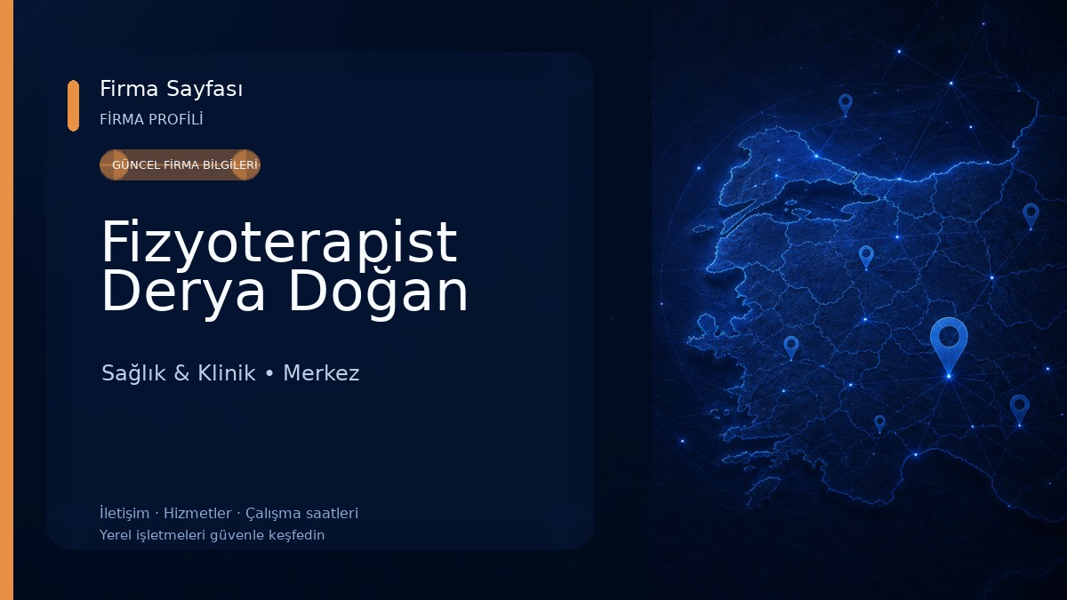 Fizyoterapist Derya Doğan Sağlık & Klinik