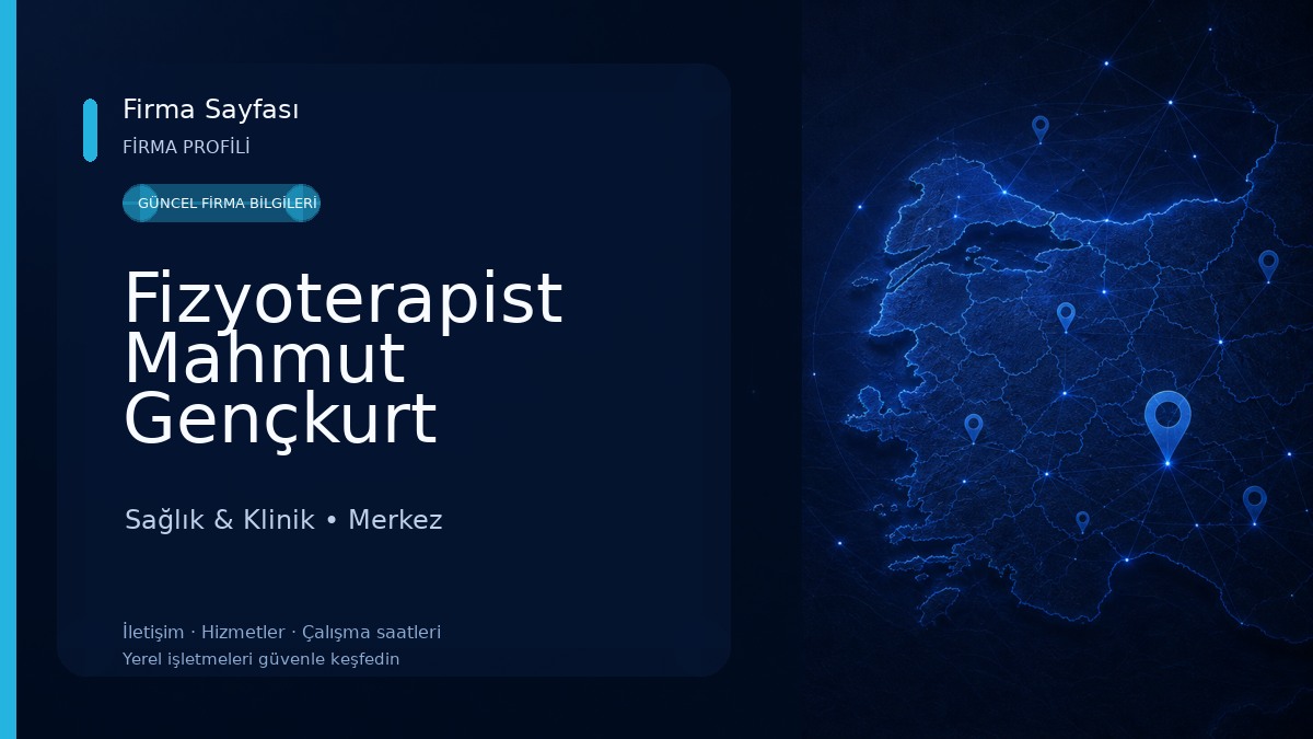 Fizyoterapist Mahmut Gençkurt