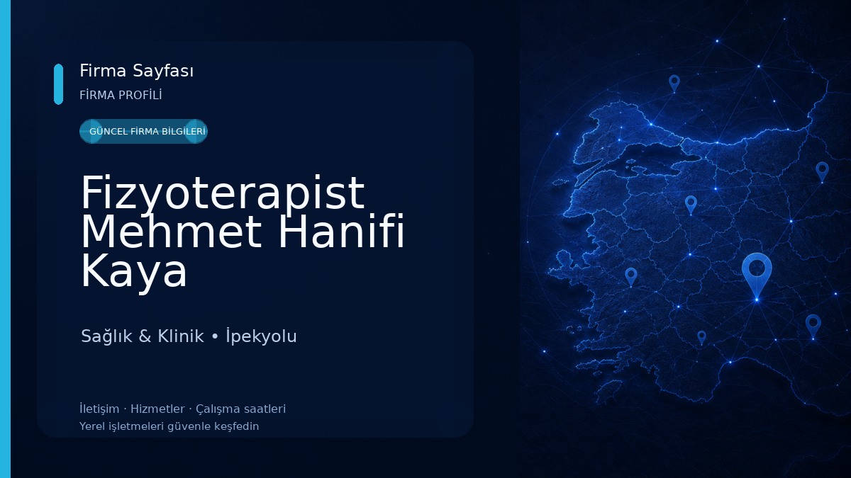 Fizyoterapist Mehmet Hanifi Kaya 