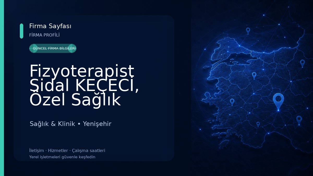 Fizyoterapist Sidal KEÇECİ, Özel Sağlık Meslek Hizmet Birimi