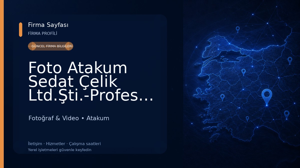 Foto Atakum Sedat Çelik Ltd.Şti.-Profesyonel Stüdyo - Video - Klip - Tanıtım - Fotoğraf Stüdyosu