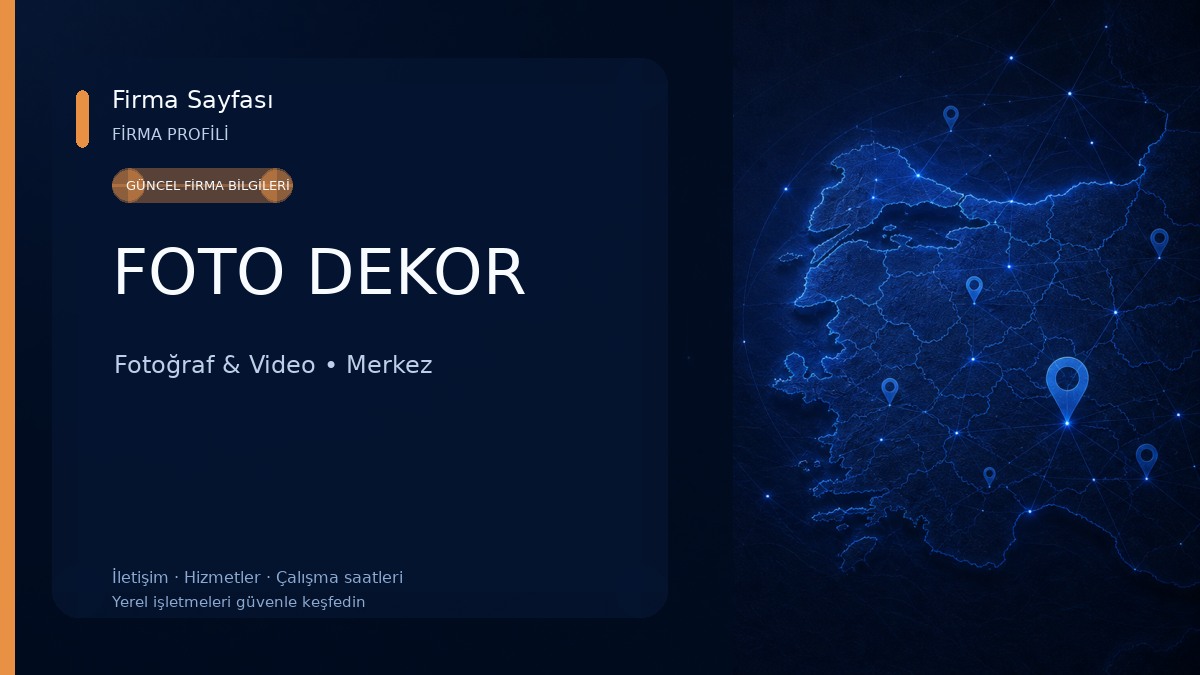 FOTO DEKOR Fotoğraf & Video