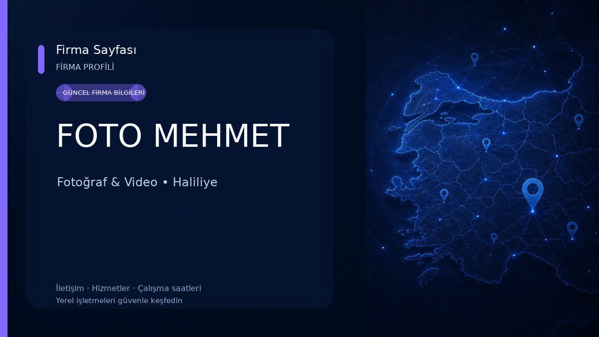 FOTO MEHMET Fotoğraf & Video