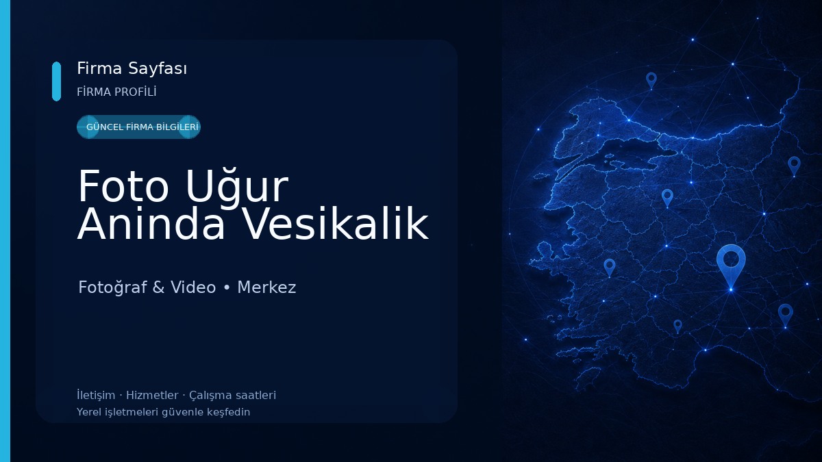 Foto Uğur Aninda Vesikalik Fotoğraf & Video