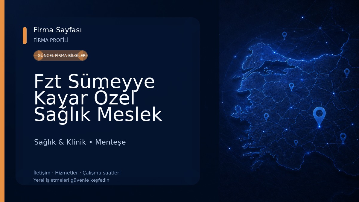 Fzt Sümeyye Kayar Özel Sağlık Meslek Hizmet Birimi 
