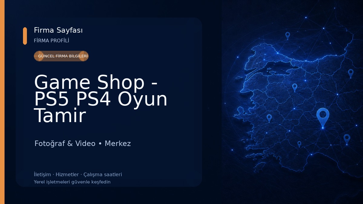Game Shop - PS5 PS4 Oyun Tamir Fotoğraf & Video
