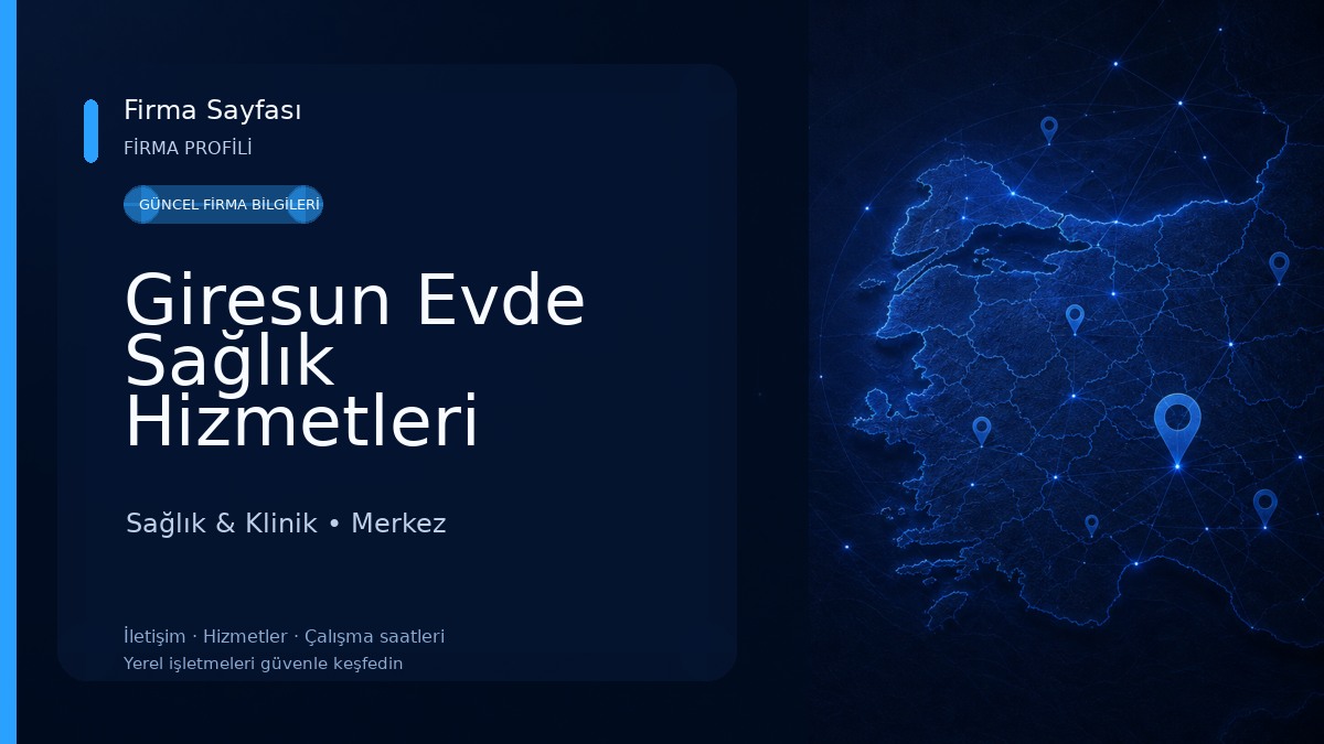 Giresun Evde Sağlık Hizmetleri (Giresun İl Sağlık Müdürlüğü)