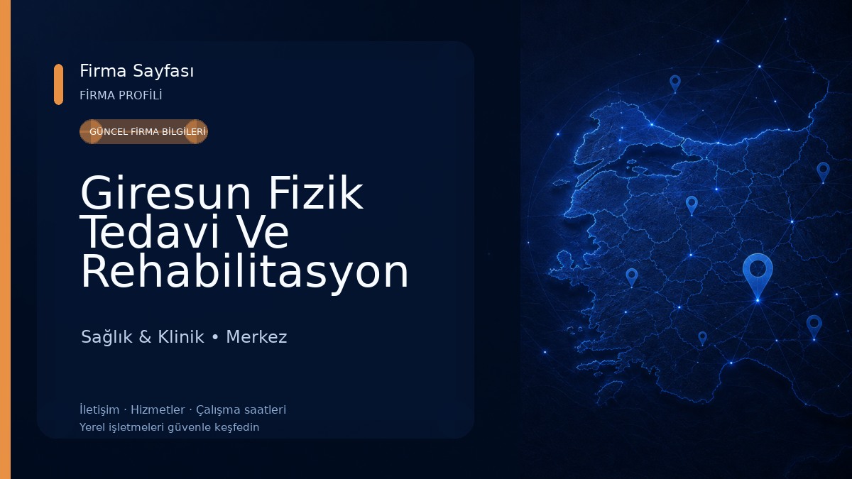 Giresun Fizik Tedavi Ve Rehabilitasyon Hastanesi Sağlık & Klinik