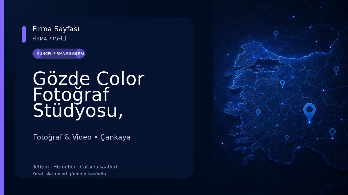Gözde Color Fotoğraf Stüdyosu, Fotoğraf Labaratuarı ve Fotoğraf Malzemeleri Fotoğraf & Video