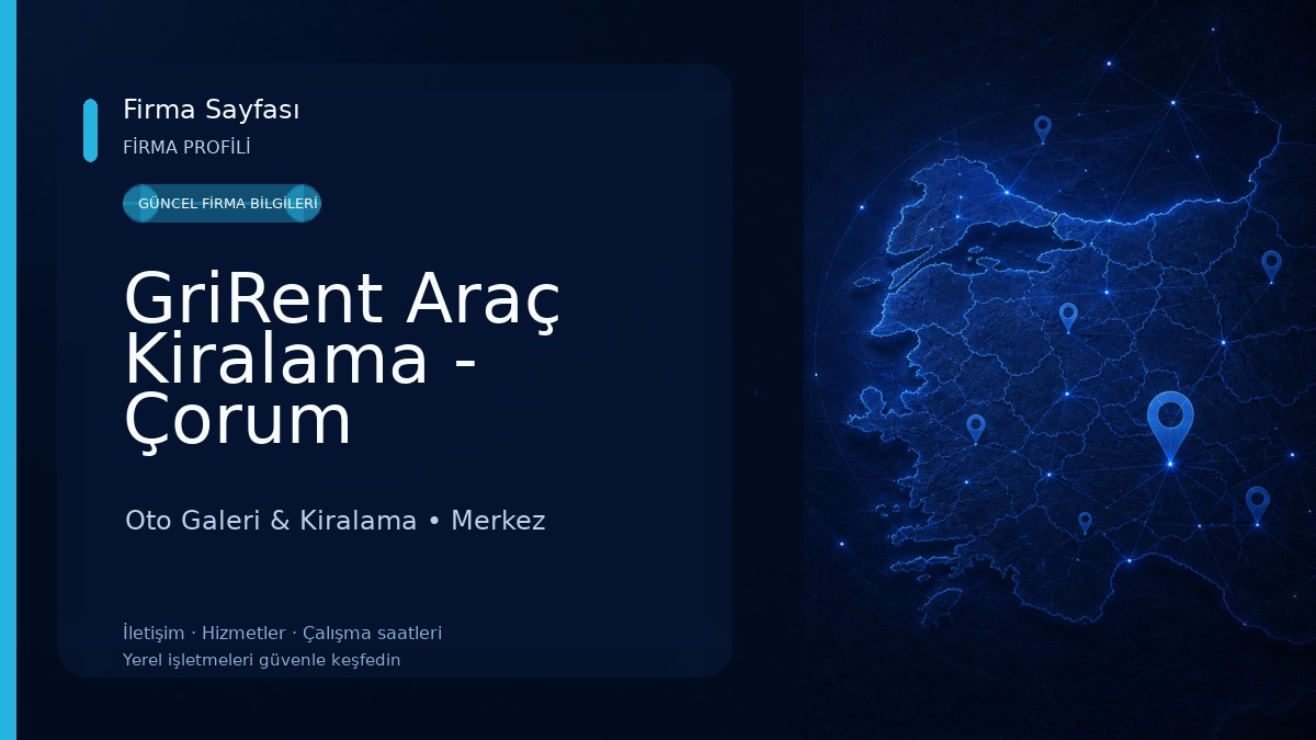 GriRent Araç Kiralama - Çorum