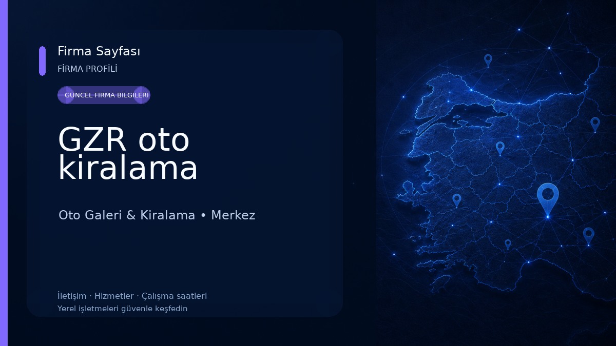 GZR oto kiralama Oto Galeri & Kiralama