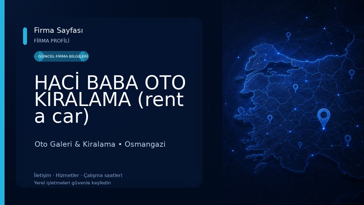HACİ BABA OTO KİRALAMA (rent a car)