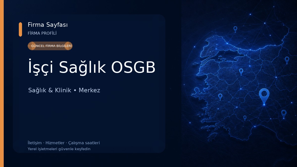 İşçi Sağlık OSGB Sağlık & Klinik