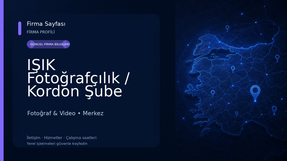 IŞIK Fotoğrafçılık / Kordon Şube Fotoğraf & Video