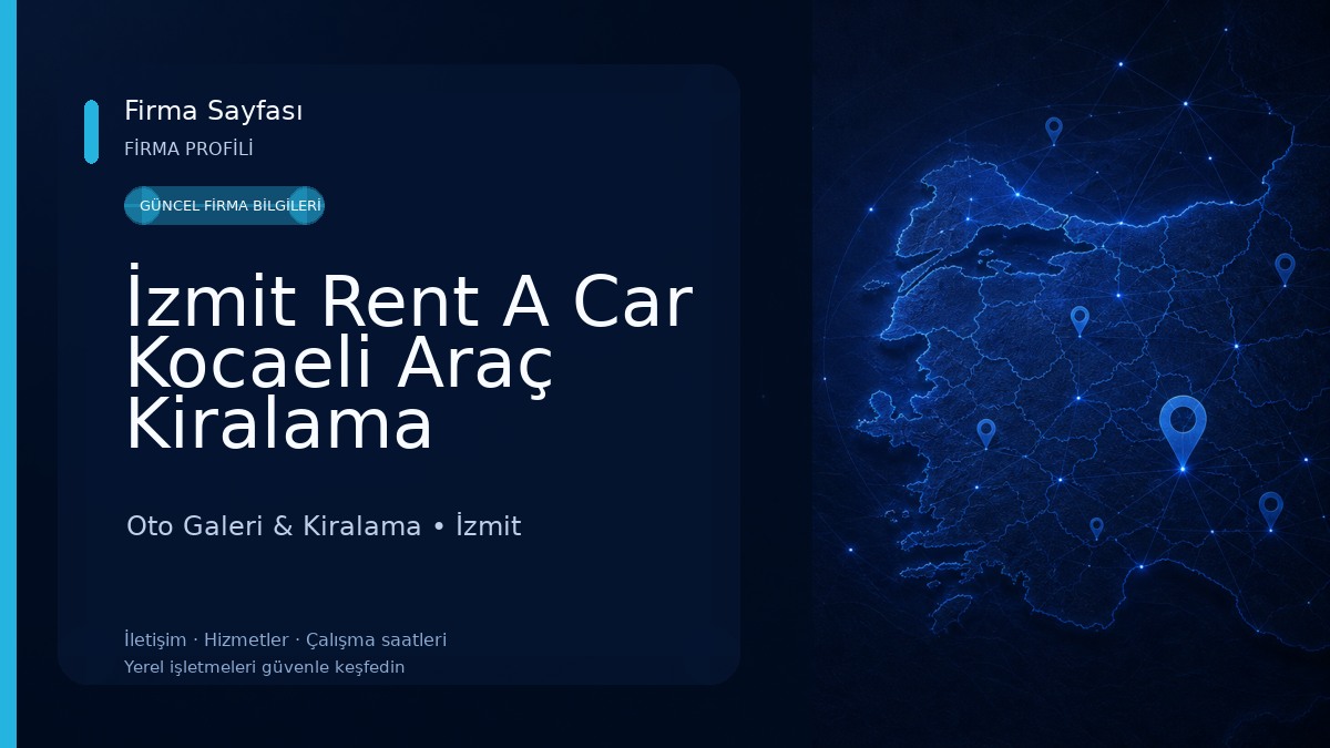 İzmit Rent A Car Kocaeli Araç Kiralama Oto Galeri & Kiralama