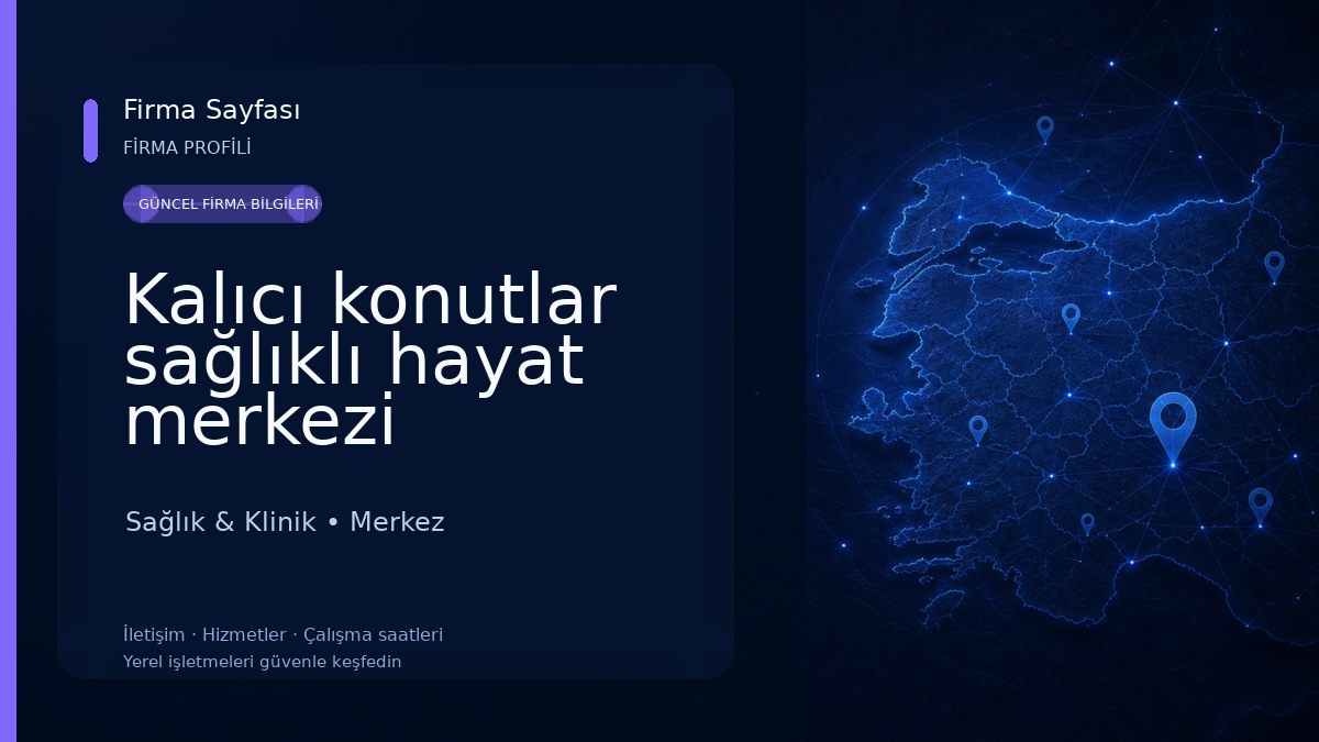 Kalıcı konutlar sağlıklı hayat merkezi Sağlık & Klinik