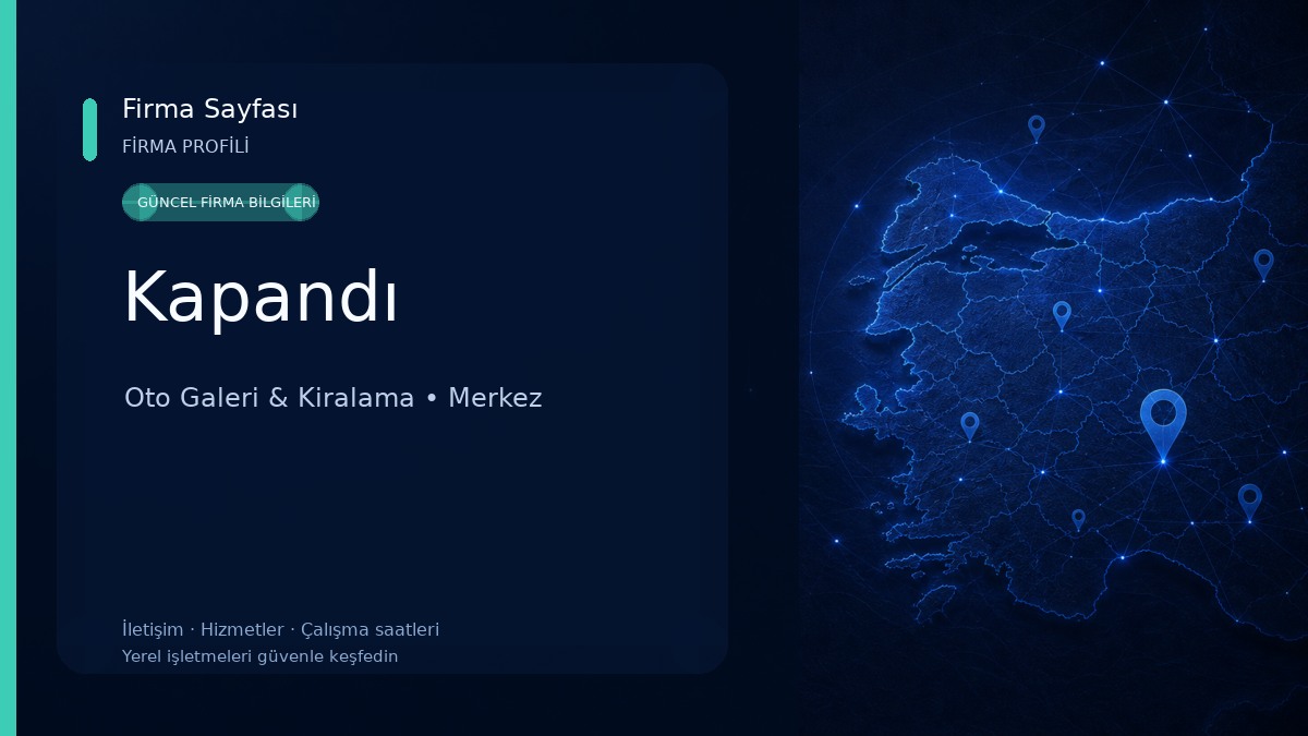 Kapandı Oto Galeri & Kiralama