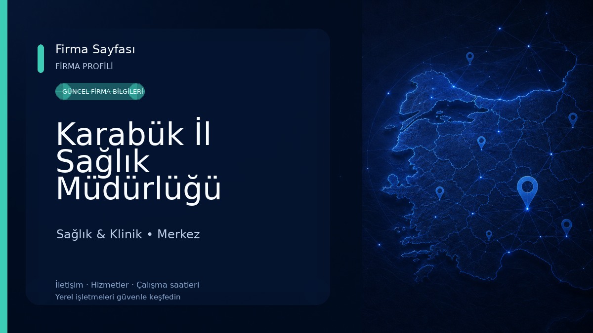 Karabük İl Sağlık Müdürlüğü Sağlık & Klinik