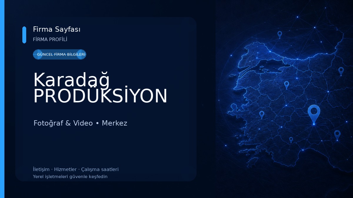 Karadağ PRODÜKSİYON Fotoğraf & Video