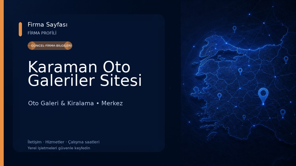Karaman Oto Galeriler Sitesi