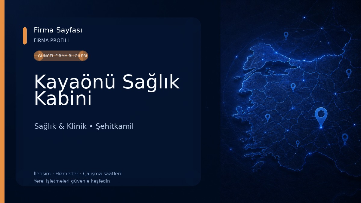 Kayaönü Sağlık Kabini Sağlık & Klinik