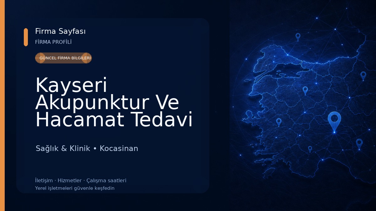 Kayseri Akupunktur Ve Hacamat Tedavi Merkezi - Dr. Gülseren ASLAN Sağlık & Klinik