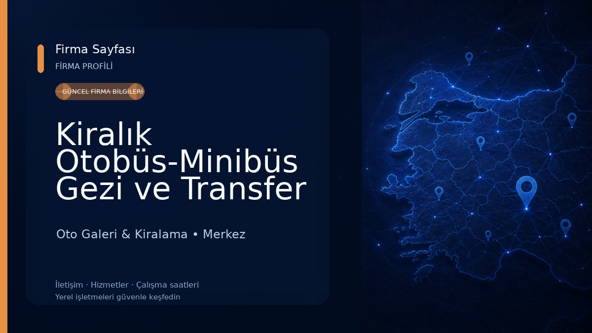 Kiralık Otobüs-Minibüs Gezi ve Transfer Isparta 