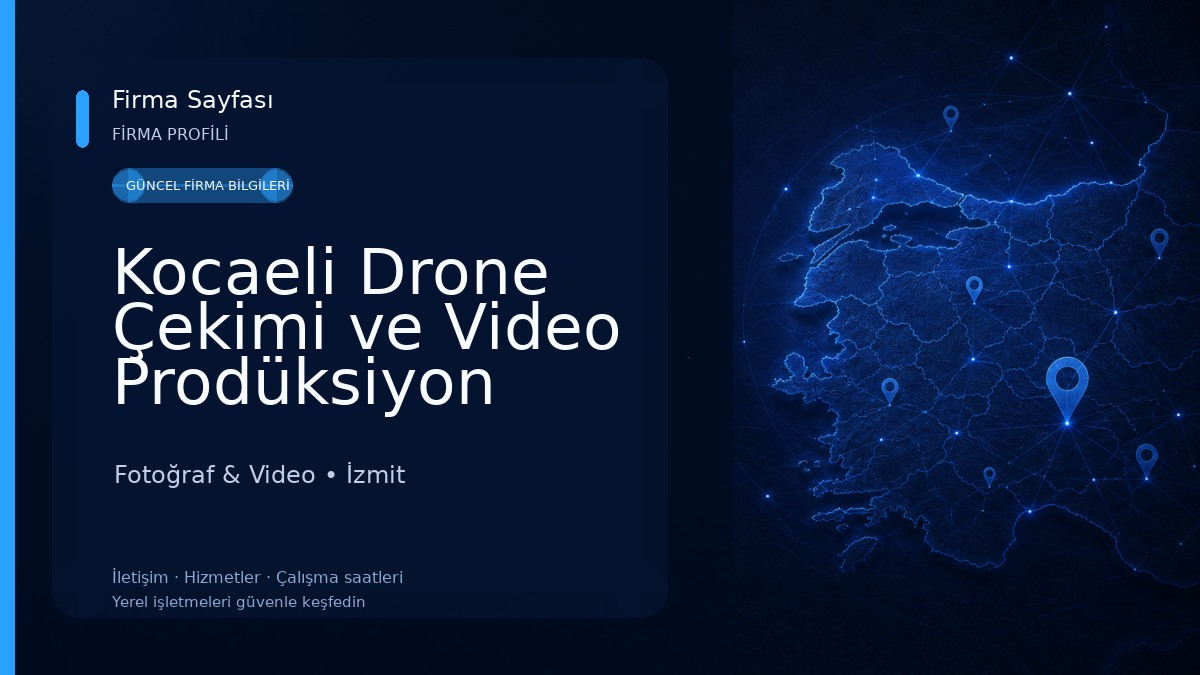 Kocaeli Drone Çekimi ve Video Prodüksiyon @dogan360vr Media Fotoğraf & Video
