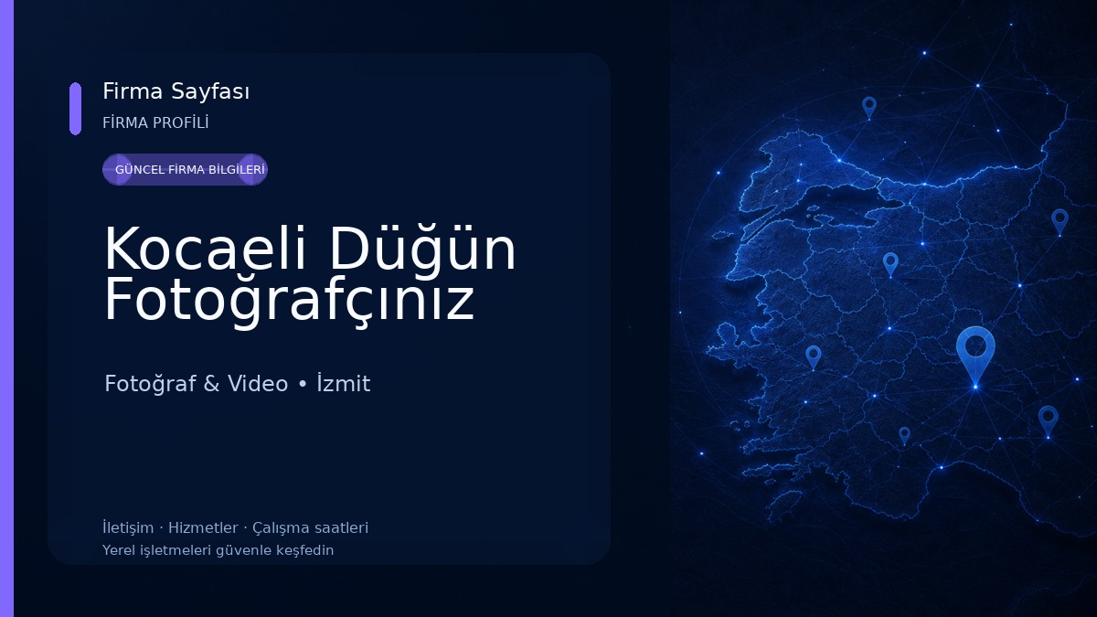Kocaeli Düğün Fotoğrafçınız 