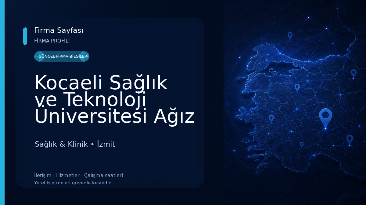 Kocaeli Sağlık ve Teknoloji Üniversitesi Ağız ve Diş Sağlığı Uygulama ve Araştırma Merkezi