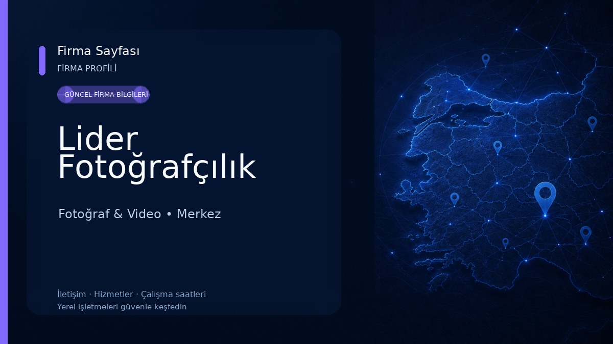 Lider Fotoğrafçılık Fotoğraf & Video