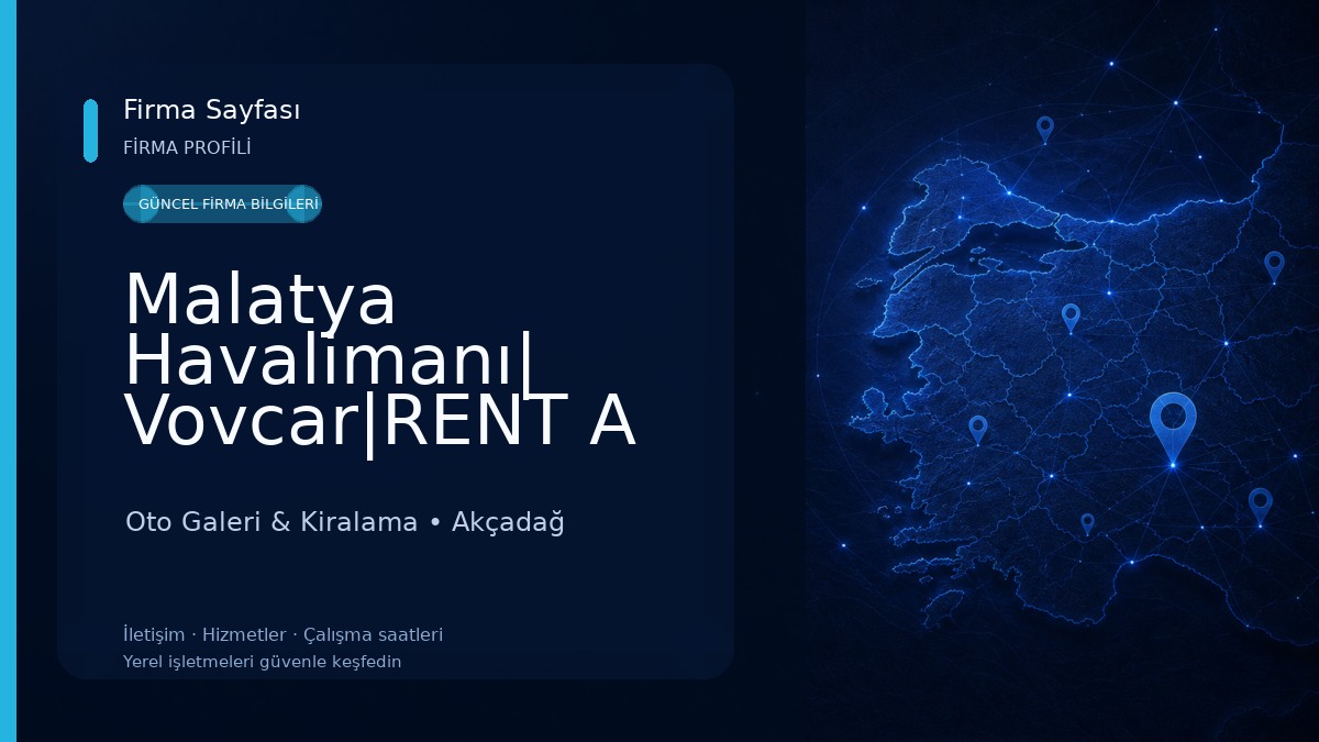 Malatya Havalimanı| Vovcar|RENT A CAR Oto Galeri & Kiralama