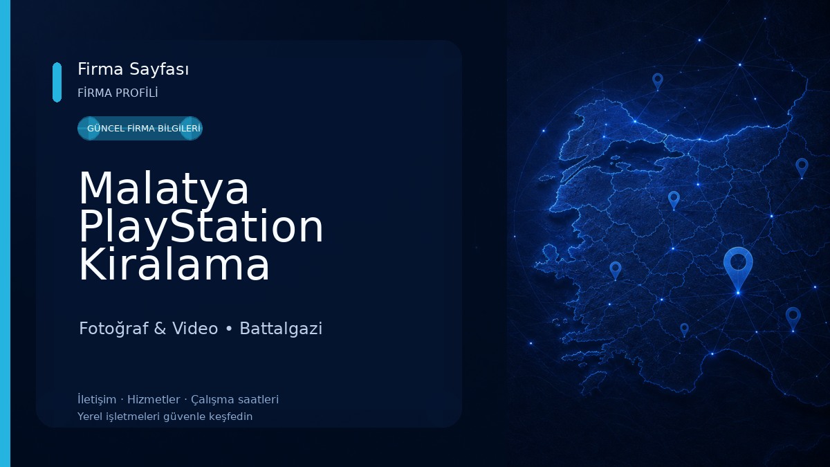Malatya PlayStation Kiralama Hizmetleri 
