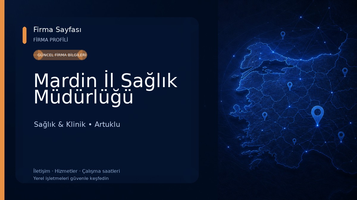 Mardin İl Sağlık Müdürlüğü Sağlık & Klinik