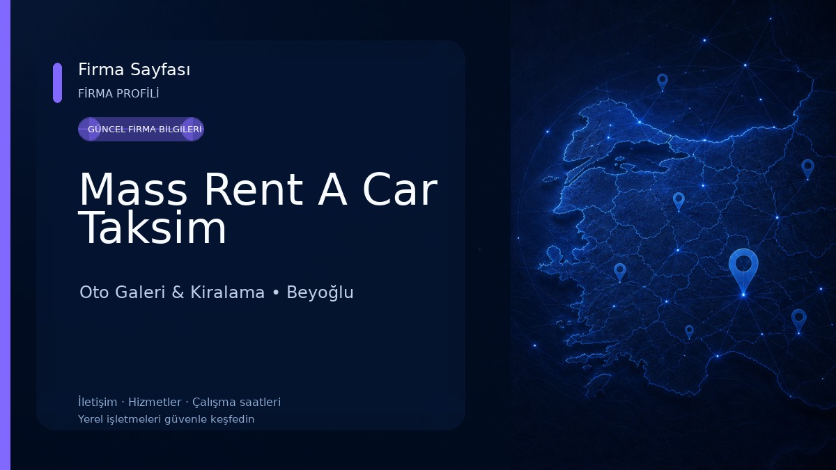 Mass Rent A Car Taksim Oto Galeri & Kiralama