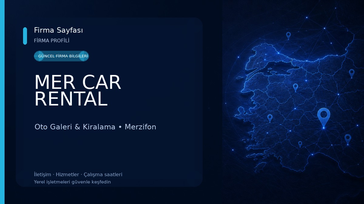 MER CAR RENTAL Oto Galeri & Kiralama