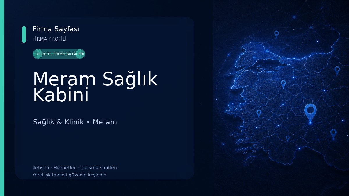 Meram Sağlık Kabini Sağlık & Klinik