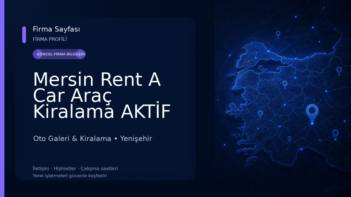 Mersin Rent A Car Araç Kiralama AKTİF