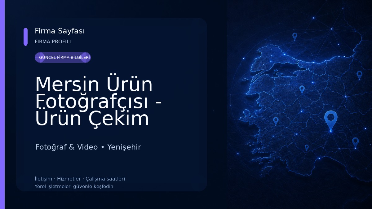 Mersin Ürün Fotoğrafçısı - Ürün Çekim Stüdyosu Fotoğraf & Video
