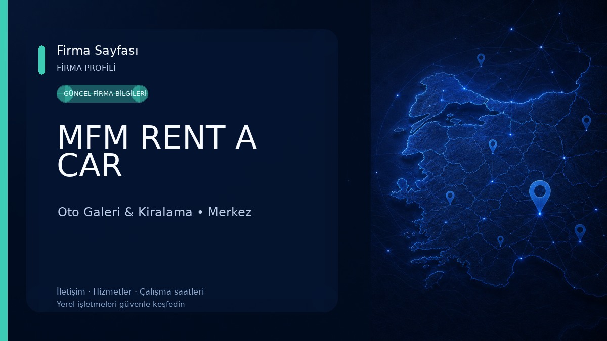 MFM RENT A CAR Oto Galeri & Kiralama