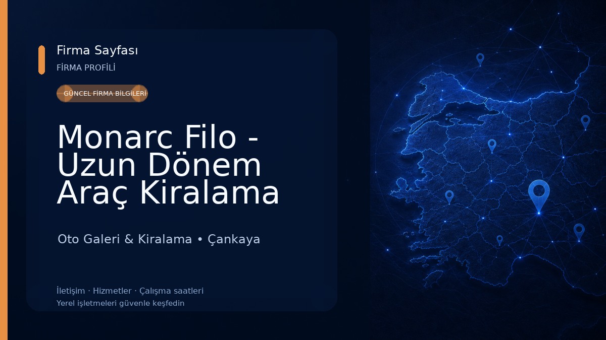 Monarc Filo - Uzun Dönem Araç Kiralama Oto Galeri & Kiralama