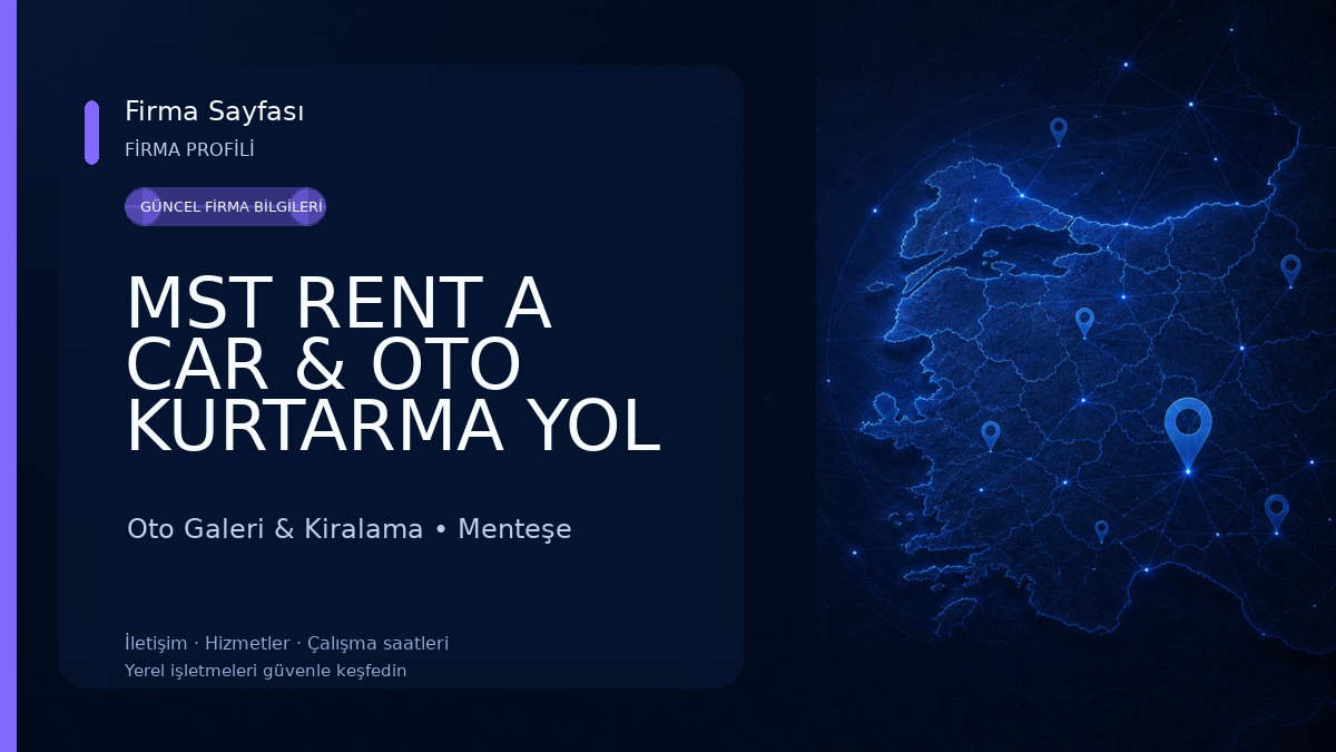 MST RENT A CAR & OTO KURTARMA YOL YARDIM ÇEKİCİ HİZMETİ Oto Galeri & Kiralama