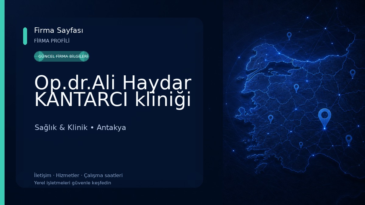 Op.dr.Ali Haydar KANTARCI kliniği Sağlık & Klinik