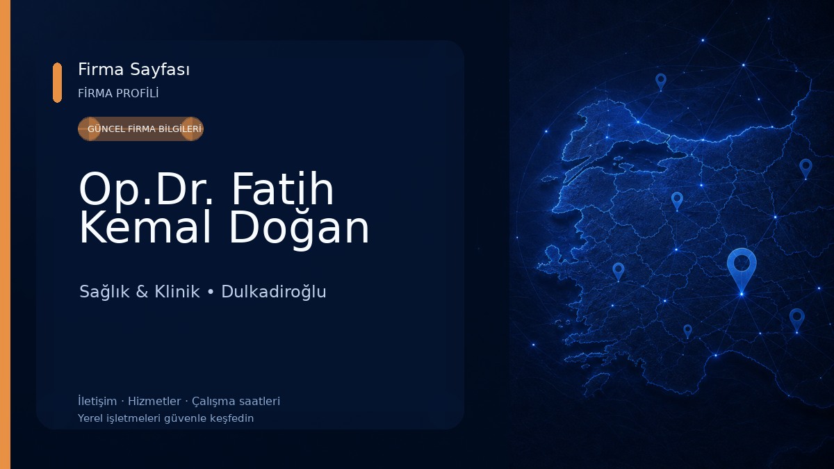 Op.Dr. Fatih Kemal Doğan Sağlık & Klinik