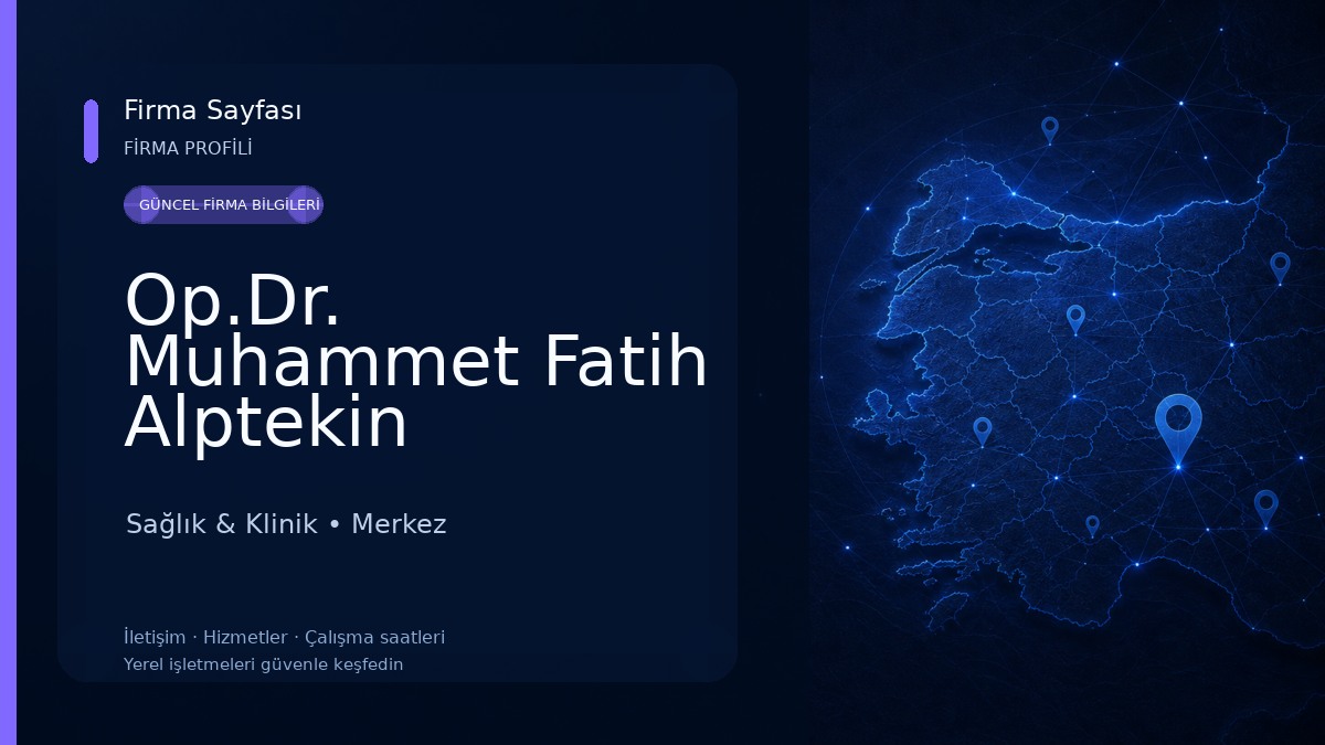 Op.Dr. Muhammet Fatih Alptekin